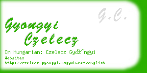 gyongyi czelecz business card